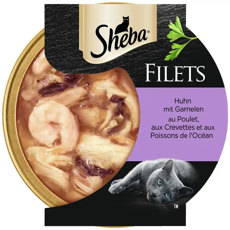 Abverkauf Sheba Filets Huhn/Garnelen 60 Gramm